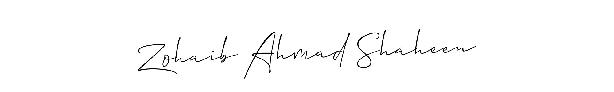 See photos of Zohaib Ahmad Shaheen official signature by Spectra . Check more albums & portfolios. Read reviews & check more about Allison_Script font. Zohaib Ahmad Shaheen signature style 2 images and pictures png