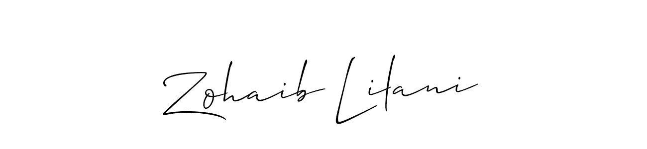 Here are the top 10 professional signature styles for the name Zohaib Lilani. These are the best autograph styles you can use for your name. Zohaib Lilani signature style 2 images and pictures png