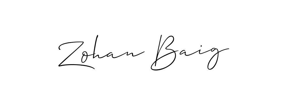 Once you've used our free online signature maker to create your best signature Allison_Script style, it's time to enjoy all of the benefits that Zohan Baig name signing documents. Zohan Baig signature style 2 images and pictures png