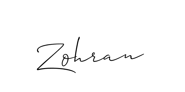 It looks lik you need a new signature style for name Zohran. Design unique handwritten (Allison_Script) signature with our free signature maker in just a few clicks. Zohran signature style 2 images and pictures png