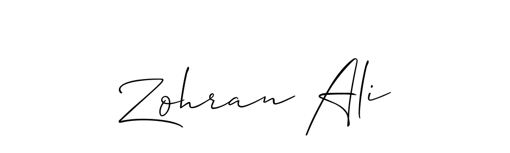 Best and Professional Signature Style for Zohran Ali. Allison_Script Best Signature Style Collection. Zohran Ali signature style 2 images and pictures png