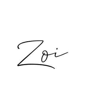 It looks lik you need a new signature style for name Zoi. Design unique handwritten (Allison_Script) signature with our free signature maker in just a few clicks. Zoi signature style 2 images and pictures png