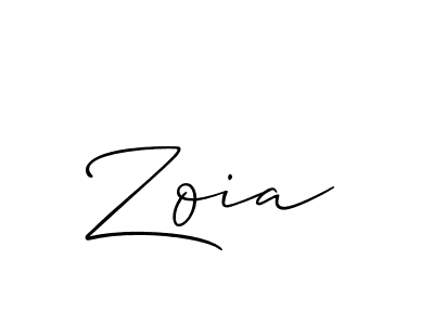 Best and Professional Signature Style for Zoia. Allison_Script Best Signature Style Collection. Zoia signature style 2 images and pictures png