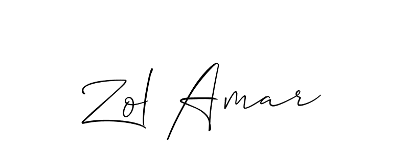 Zol Amar stylish signature style. Best Handwritten Sign (Allison_Script) for my name. Handwritten Signature Collection Ideas for my name Zol Amar. Zol Amar signature style 2 images and pictures png