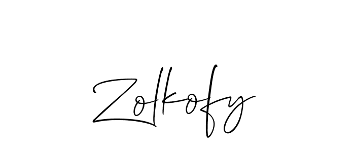 How to make Zolkofy name signature. Use Allison_Script style for creating short signs online. This is the latest handwritten sign. Zolkofy signature style 2 images and pictures png