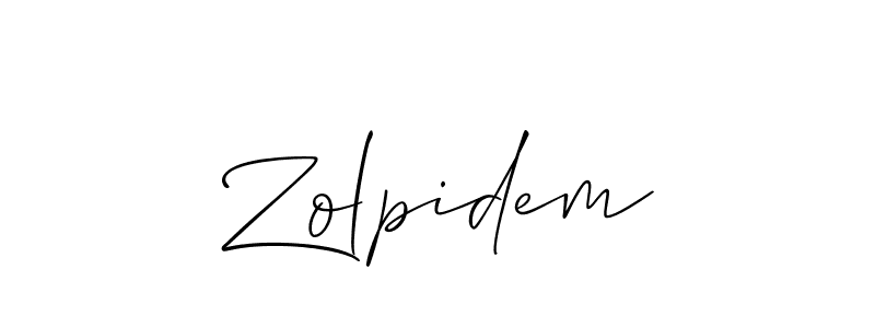 You should practise on your own different ways (Allison_Script) to write your name (Zolpidem) in signature. don't let someone else do it for you. Zolpidem signature style 2 images and pictures png