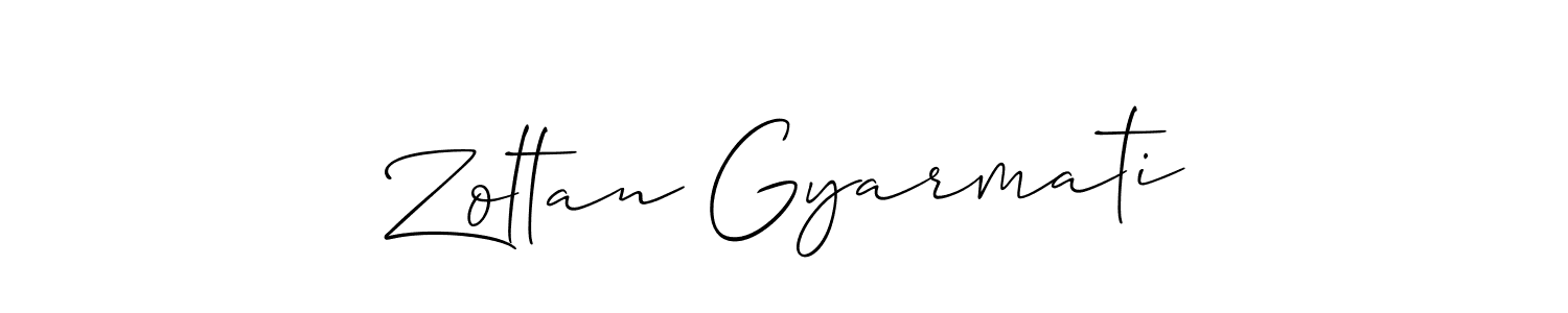 How to Draw Zoltan Gyarmati signature style? Allison_Script is a latest design signature styles for name Zoltan Gyarmati. Zoltan Gyarmati signature style 2 images and pictures png