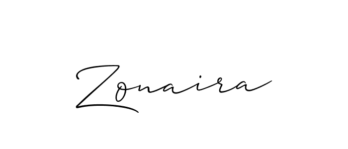 Also we have Zonaira name is the best signature style. Create professional handwritten signature collection using Allison_Script autograph style. Zonaira signature style 2 images and pictures png