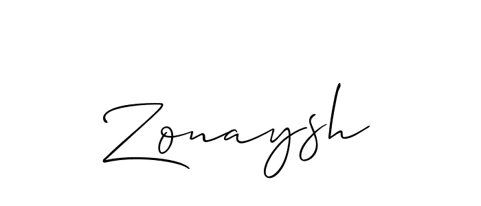 Best and Professional Signature Style for Zonaysh. Allison_Script Best Signature Style Collection. Zonaysh signature style 2 images and pictures png