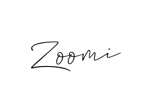 Allison_Script is a professional signature style that is perfect for those who want to add a touch of class to their signature. It is also a great choice for those who want to make their signature more unique. Get Zoomi name to fancy signature for free. Zoomi signature style 2 images and pictures png
