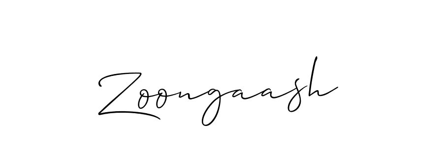 if you are searching for the best signature style for your name Zoongaash. so please give up your signature search. here we have designed multiple signature styles  using Allison_Script. Zoongaash signature style 2 images and pictures png