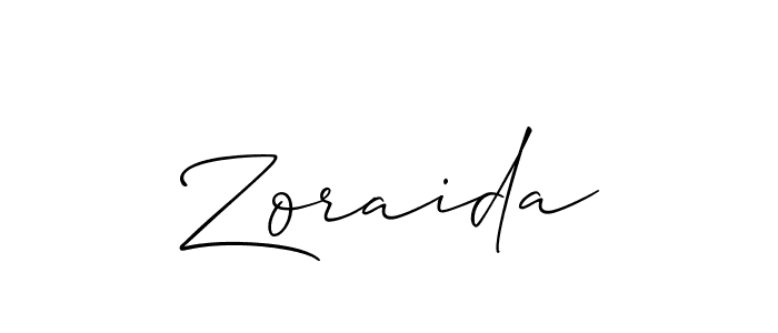 Also we have Zoraida name is the best signature style. Create professional handwritten signature collection using Allison_Script autograph style. Zoraida signature style 2 images and pictures png