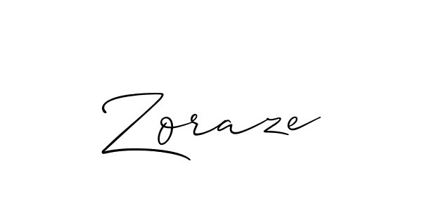 Best and Professional Signature Style for Zoraze. Allison_Script Best Signature Style Collection. Zoraze signature style 2 images and pictures png