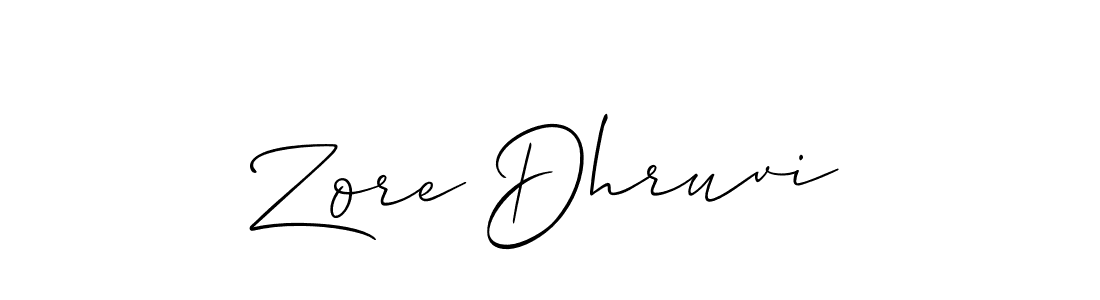 Make a short Zore Dhruvi signature style. Manage your documents anywhere anytime using Allison_Script. Create and add eSignatures, submit forms, share and send files easily. Zore Dhruvi signature style 2 images and pictures png