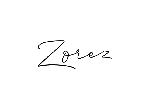 Similarly Allison_Script is the best handwritten signature design. Signature creator online .You can use it as an online autograph creator for name Zorez. Zorez signature style 2 images and pictures png