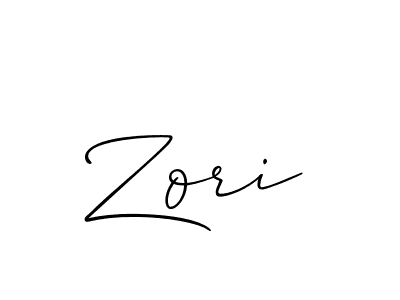 Best and Professional Signature Style for Zori. Allison_Script Best Signature Style Collection. Zori signature style 2 images and pictures png