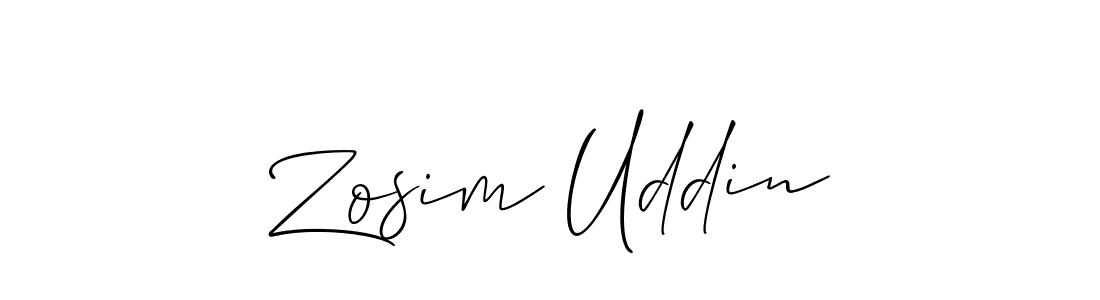 The best way (Allison_Script) to make a short signature is to pick only two or three words in your name. The name Zosim Uddin include a total of six letters. For converting this name. Zosim Uddin signature style 2 images and pictures png