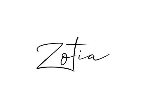 Best and Professional Signature Style for Zotia. Allison_Script Best Signature Style Collection. Zotia signature style 2 images and pictures png