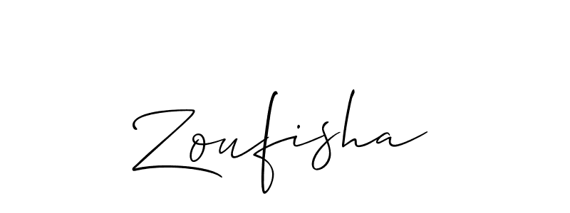 Also You can easily find your signature by using the search form. We will create Zoufisha name handwritten signature images for you free of cost using Allison_Script sign style. Zoufisha signature style 2 images and pictures png