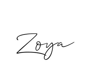 Also You can easily find your signature by using the search form. We will create Zoya name handwritten signature images for you free of cost using Allison_Script sign style. Zoya signature style 2 images and pictures png