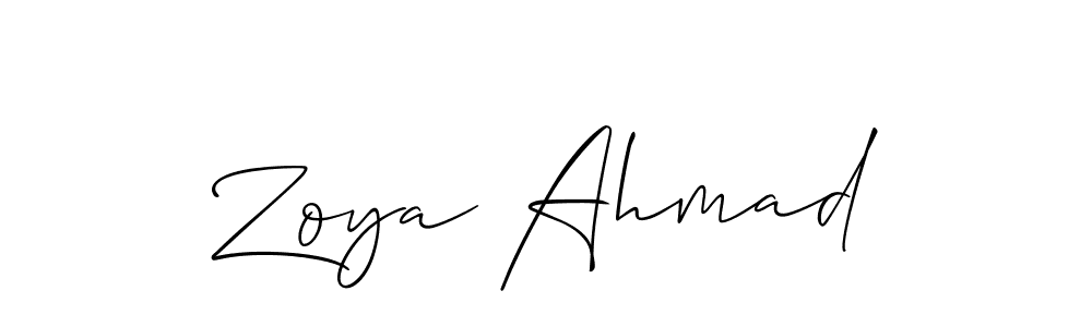 See photos of Zoya Ahmad official signature by Spectra . Check more albums & portfolios. Read reviews & check more about Allison_Script font. Zoya Ahmad signature style 2 images and pictures png