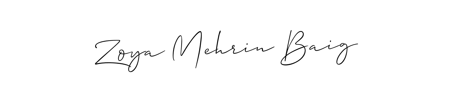 Here are the top 10 professional signature styles for the name Zoya Mehrin Baig. These are the best autograph styles you can use for your name. Zoya Mehrin Baig signature style 2 images and pictures png