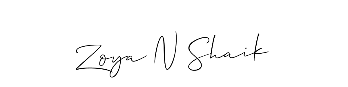 Similarly Allison_Script is the best handwritten signature design. Signature creator online .You can use it as an online autograph creator for name Zoya N Shaik. Zoya N Shaik signature style 2 images and pictures png