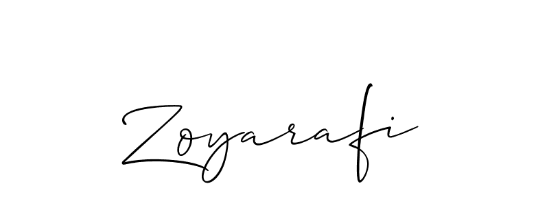 The best way (Allison_Script) to make a short signature is to pick only two or three words in your name. The name Zoyarafi include a total of six letters. For converting this name. Zoyarafi signature style 2 images and pictures png