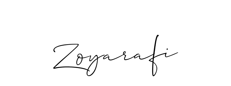 It looks lik you need a new signature style for name Zoyarafi. Design unique handwritten (Allison_Script) signature with our free signature maker in just a few clicks. Zoyarafi signature style 2 images and pictures png