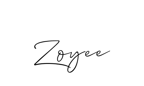 Make a short Zoyee signature style. Manage your documents anywhere anytime using Allison_Script. Create and add eSignatures, submit forms, share and send files easily. Zoyee signature style 2 images and pictures png
