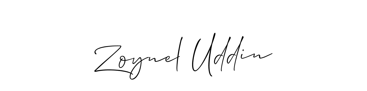 Best and Professional Signature Style for Zoynel Uddin. Allison_Script Best Signature Style Collection. Zoynel Uddin signature style 2 images and pictures png