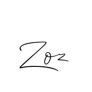 The best way (Allison_Script) to make a short signature is to pick only two or three words in your name. The name Zoz include a total of six letters. For converting this name. Zoz signature style 2 images and pictures png