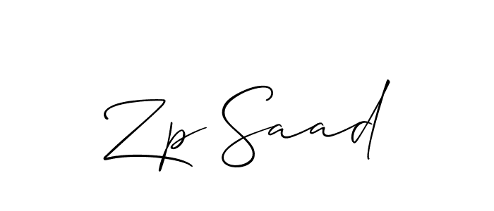 Once you've used our free online signature maker to create your best signature Allison_Script style, it's time to enjoy all of the benefits that Zp Saad name signing documents. Zp Saad signature style 2 images and pictures png