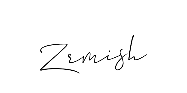 Zrmish stylish signature style. Best Handwritten Sign (Allison_Script) for my name. Handwritten Signature Collection Ideas for my name Zrmish. Zrmish signature style 2 images and pictures png