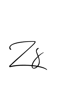 Zs stylish signature style. Best Handwritten Sign (Allison_Script) for my name. Handwritten Signature Collection Ideas for my name Zs. Zs signature style 2 images and pictures png