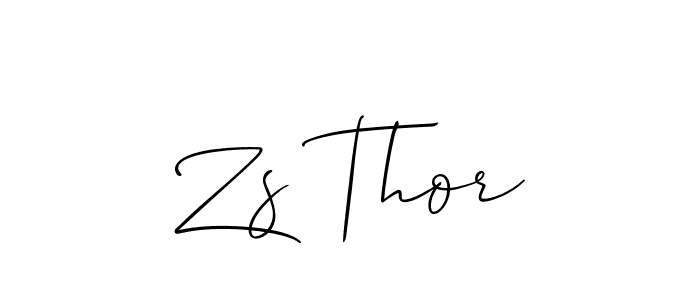 if you are searching for the best signature style for your name Zs Thor. so please give up your signature search. here we have designed multiple signature styles  using Allison_Script. Zs Thor signature style 2 images and pictures png