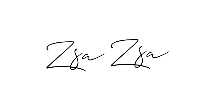 How to make Zsa Zsa name signature. Use Allison_Script style for creating short signs online. This is the latest handwritten sign. Zsa Zsa signature style 2 images and pictures png
