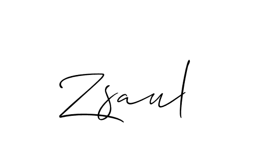 How to make Zsaul name signature. Use Allison_Script style for creating short signs online. This is the latest handwritten sign. Zsaul signature style 2 images and pictures png