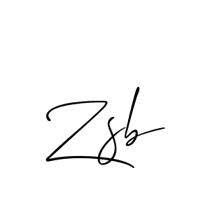 Also we have Zsb name is the best signature style. Create professional handwritten signature collection using Allison_Script autograph style. Zsb signature style 2 images and pictures png