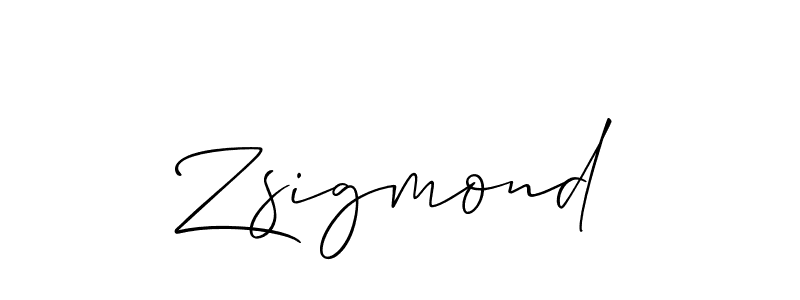 Best and Professional Signature Style for Zsigmond. Allison_Script Best Signature Style Collection. Zsigmond signature style 2 images and pictures png