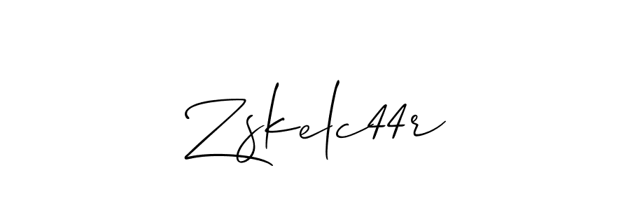 How to Draw Zskelc44r signature style? Allison_Script is a latest design signature styles for name Zskelc44r. Zskelc44r signature style 2 images and pictures png