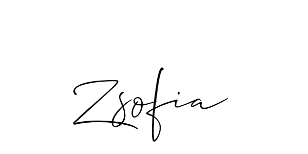 You should practise on your own different ways (Allison_Script) to write your name (Zsofia) in signature. don't let someone else do it for you. Zsofia signature style 2 images and pictures png