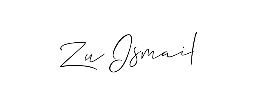 It looks lik you need a new signature style for name Zu Ismail. Design unique handwritten (Allison_Script) signature with our free signature maker in just a few clicks. Zu Ismail signature style 2 images and pictures png