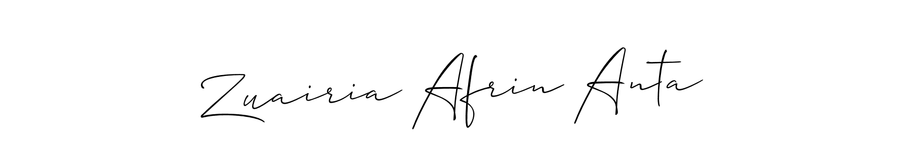 This is the best signature style for the Zuairia Afrin Anta name. Also you like these signature font (Allison_Script). Mix name signature. Zuairia Afrin Anta signature style 2 images and pictures png