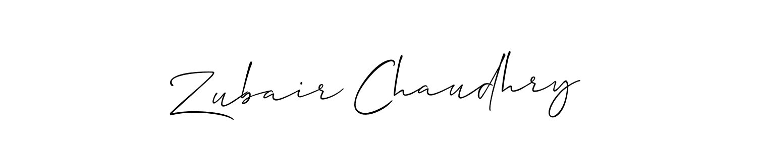 The best way (Allison_Script) to make a short signature is to pick only two or three words in your name. The name Zubair Chaudhry include a total of six letters. For converting this name. Zubair Chaudhry signature style 2 images and pictures png