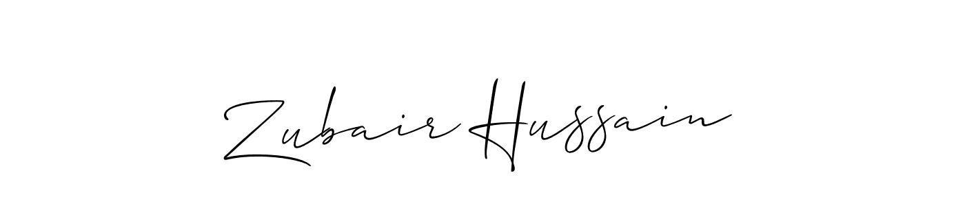 It looks lik you need a new signature style for name Zubair Hussain. Design unique handwritten (Allison_Script) signature with our free signature maker in just a few clicks. Zubair Hussain signature style 2 images and pictures png