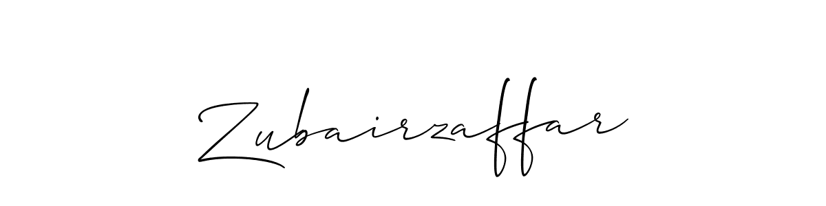 You should practise on your own different ways (Allison_Script) to write your name (Zubairzaffar) in signature. don't let someone else do it for you. Zubairzaffar signature style 2 images and pictures png
