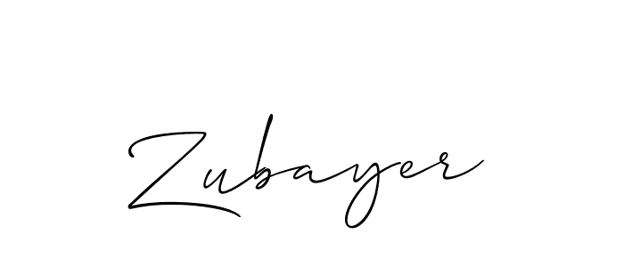 It looks lik you need a new signature style for name Zubayer. Design unique handwritten (Allison_Script) signature with our free signature maker in just a few clicks. Zubayer signature style 2 images and pictures png