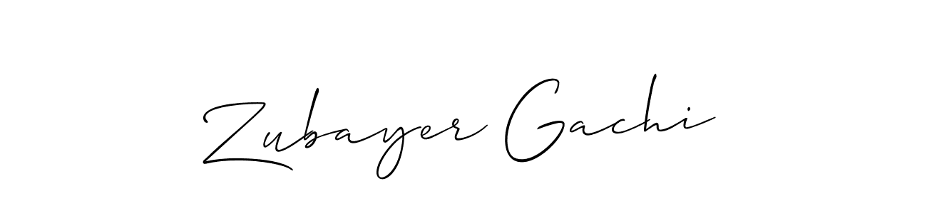 if you are searching for the best signature style for your name Zubayer Gachi. so please give up your signature search. here we have designed multiple signature styles  using Allison_Script. Zubayer Gachi signature style 2 images and pictures png