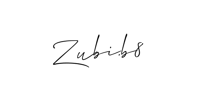 Create a beautiful signature design for name Zubi.b8. With this signature (Allison_Script) fonts, you can make a handwritten signature for free. Zubi.b8 signature style 2 images and pictures png